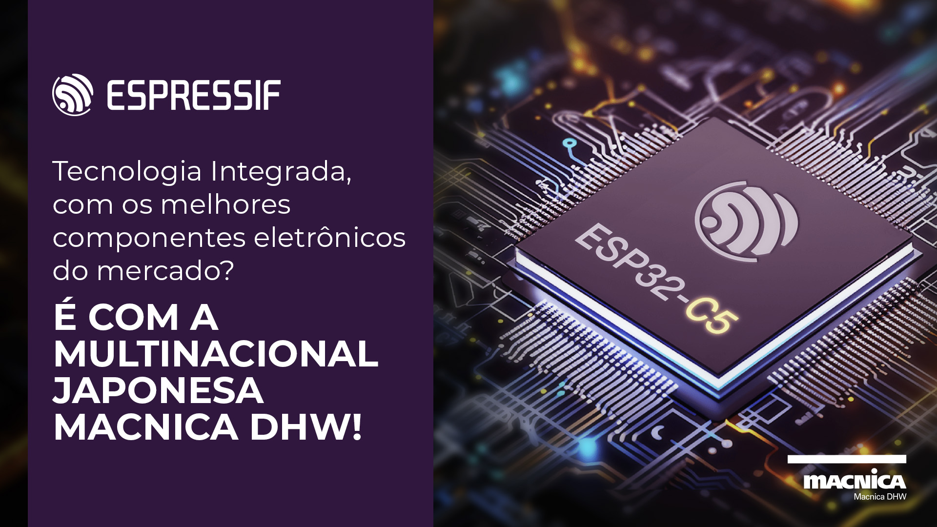 Leia mais sobre o artigo Espressif ESP32-C5: Microcontrolador com módulo Wi-Fi para dispositivos IoT