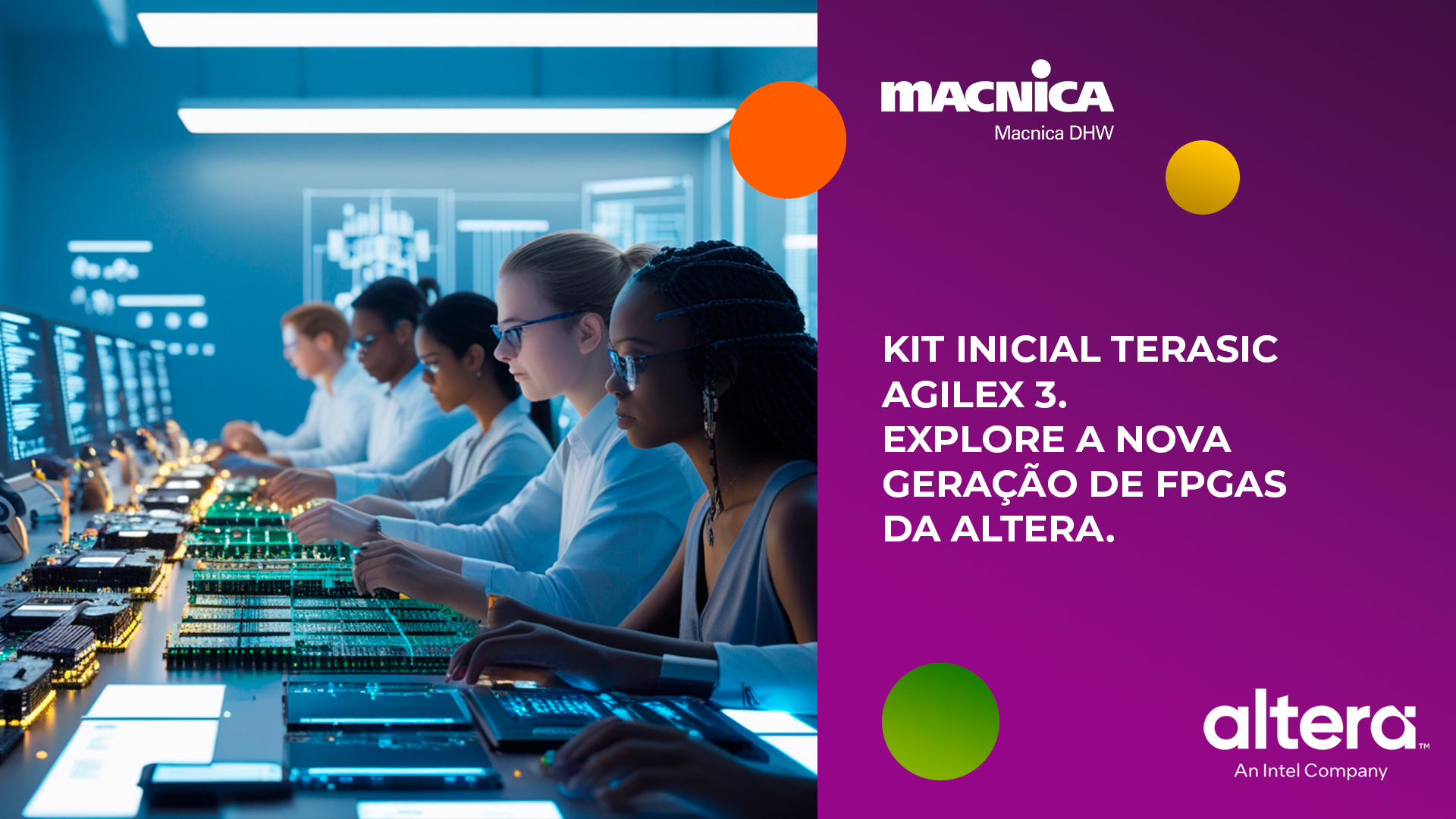 Leia mais sobre o artigo Kit inicial Terasic Agilex 3: o melhor começo para o desenvolvimento de projetos com FPGAs