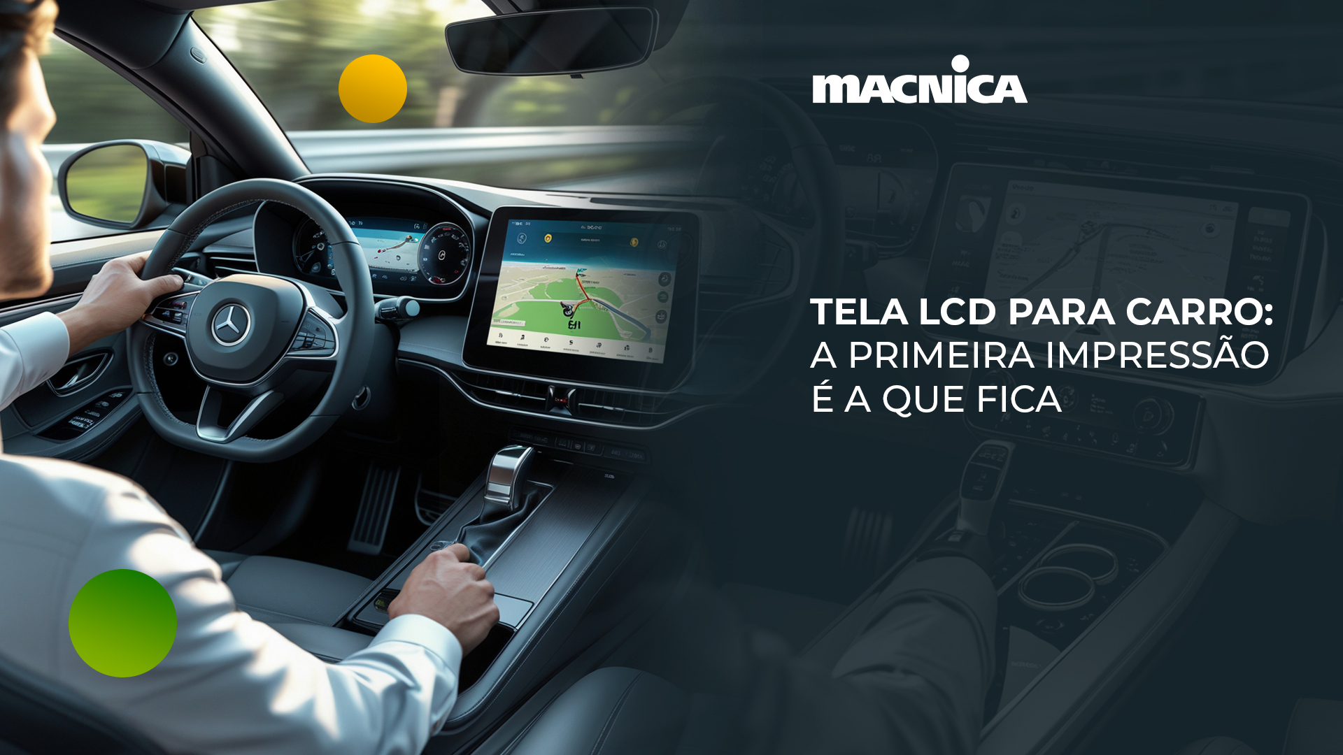 Leia mais sobre o artigo Tela LCD para carro: mais desempenho e valor para o setor automotivo