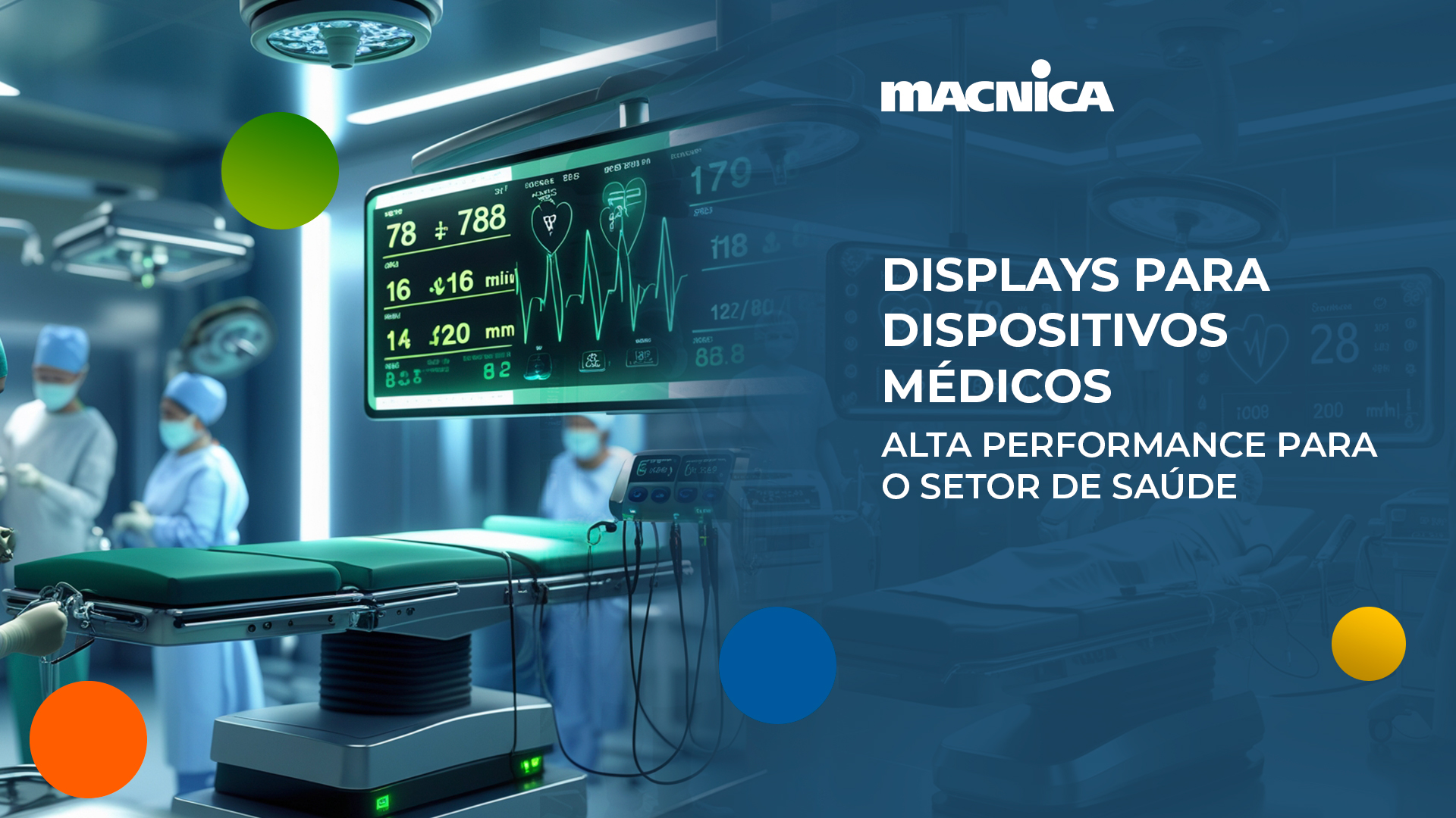 Leia mais sobre o artigo Displays para dispositivos médicos Macnica DHW: inovação para equipamentos hospitalares