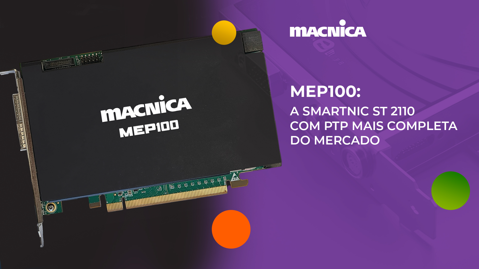 No momento, você está visualizando MEP100: SmartNIC ST 2110 com PTP para vídeo IP em tempo real