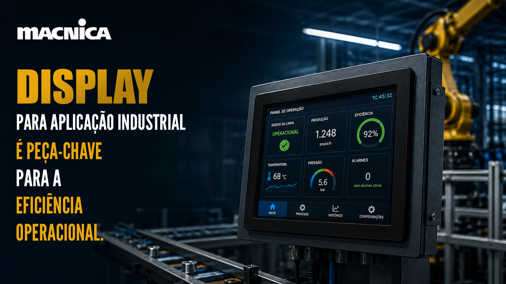Leia mais sobre o artigo Display industrial: como escolher a solução ideal para aplicações críticas
