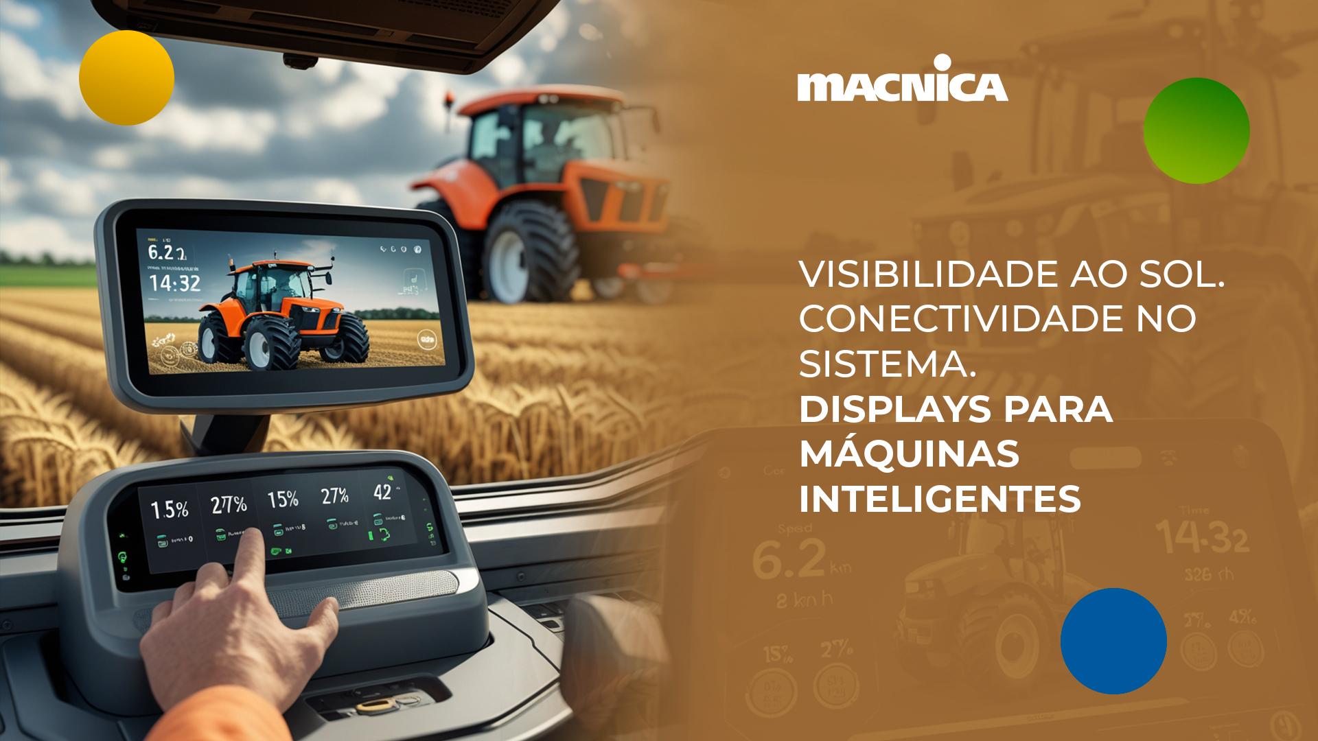 Leia mais sobre o artigo Display para veículos agrícolas autônomos: conectividade, visibilidade e robustez no campo