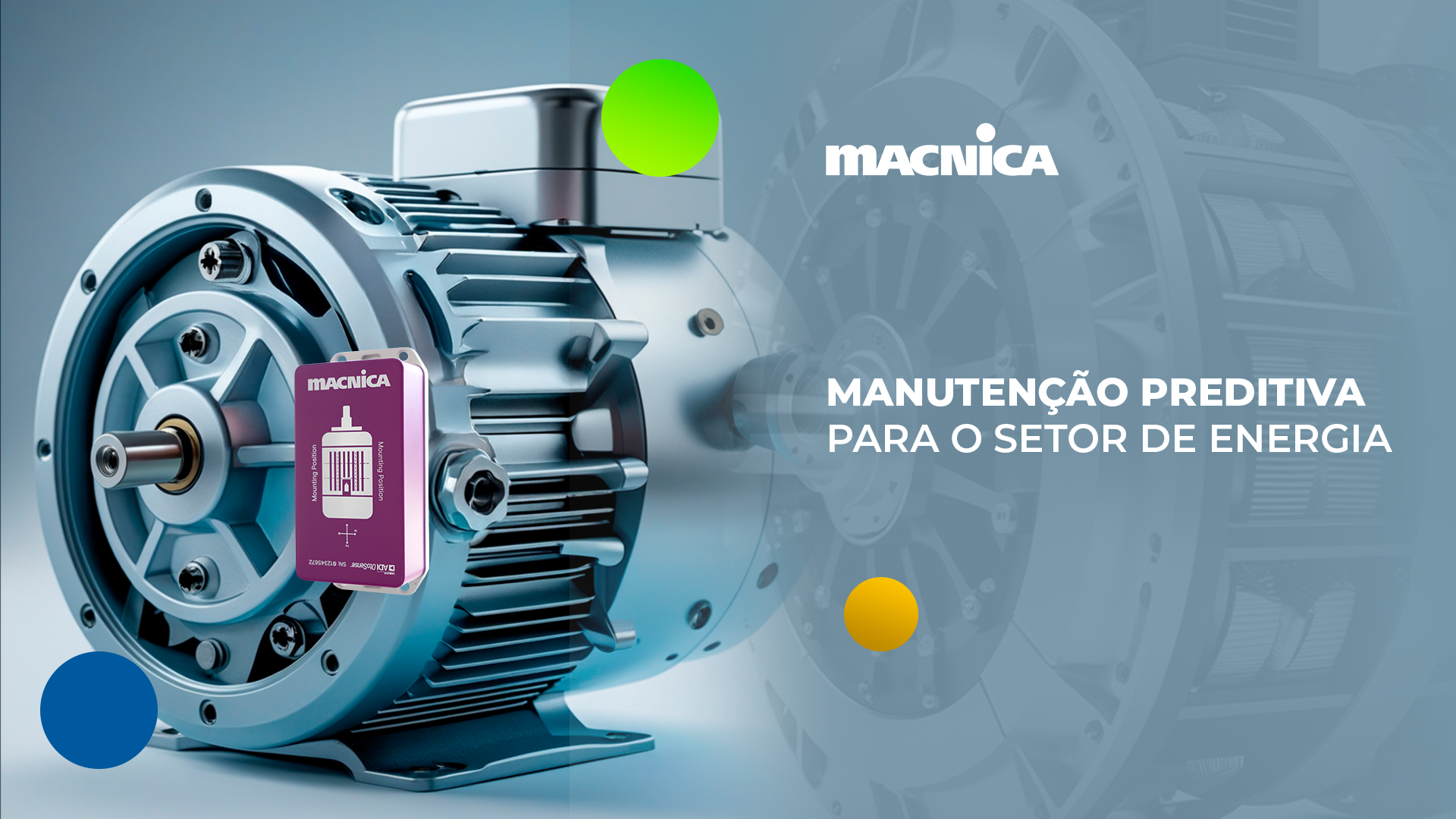 Sensor de motor ADI OtoSense garante confiabilidade em energia e utilitários, reduzindo falhas em motores elétricos de indução trifásicos.