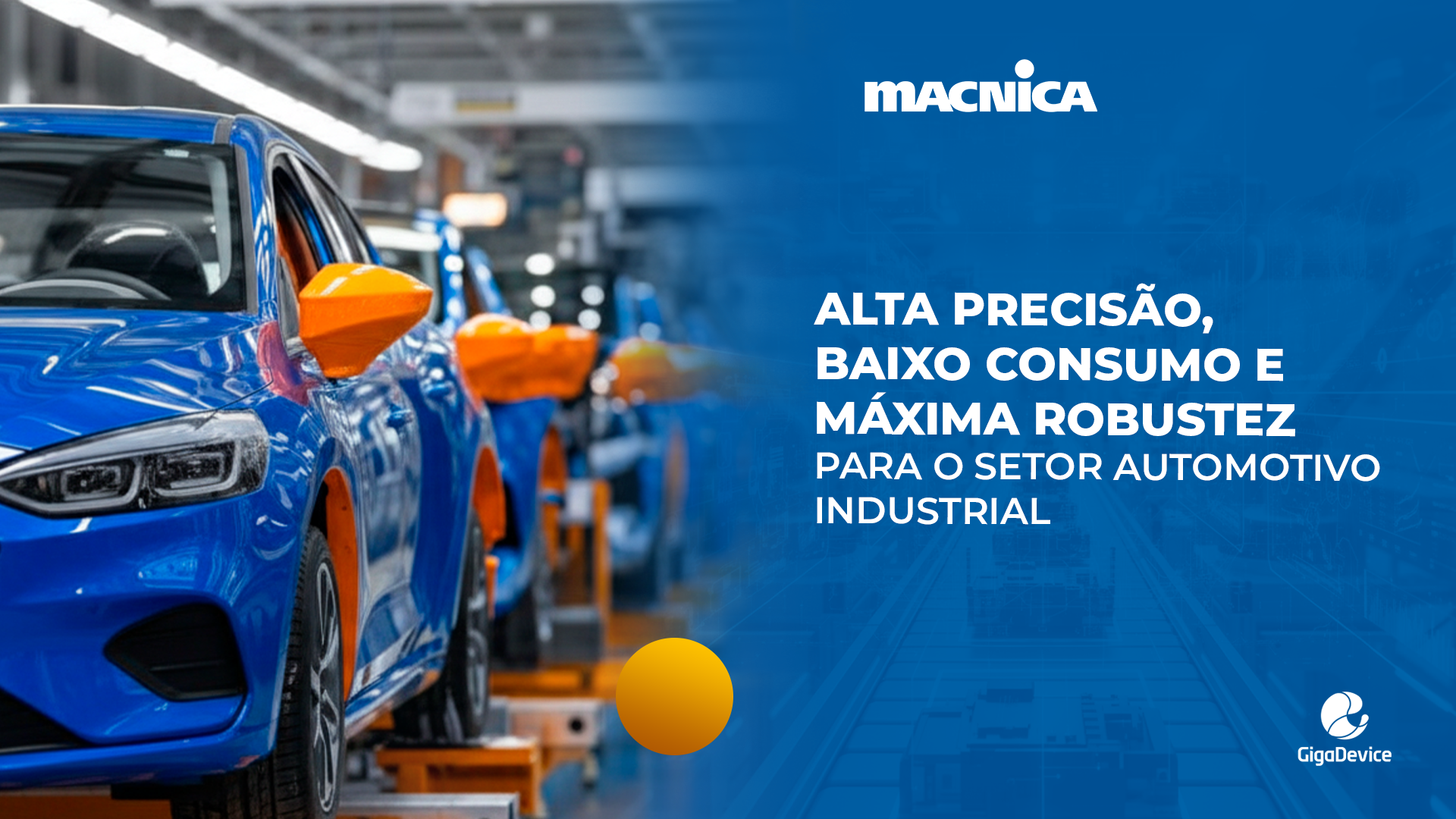 Microcontroladores Arm® Cortex®-M23 da GigaDevice: desempenho, segurança e precisão ideais para automação industrial avançada e confiável.