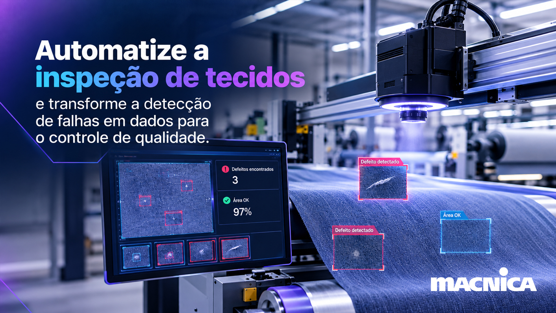 Leia mais sobre o artigo Automação de processos industriais transforma o controle de qualidade têxtil