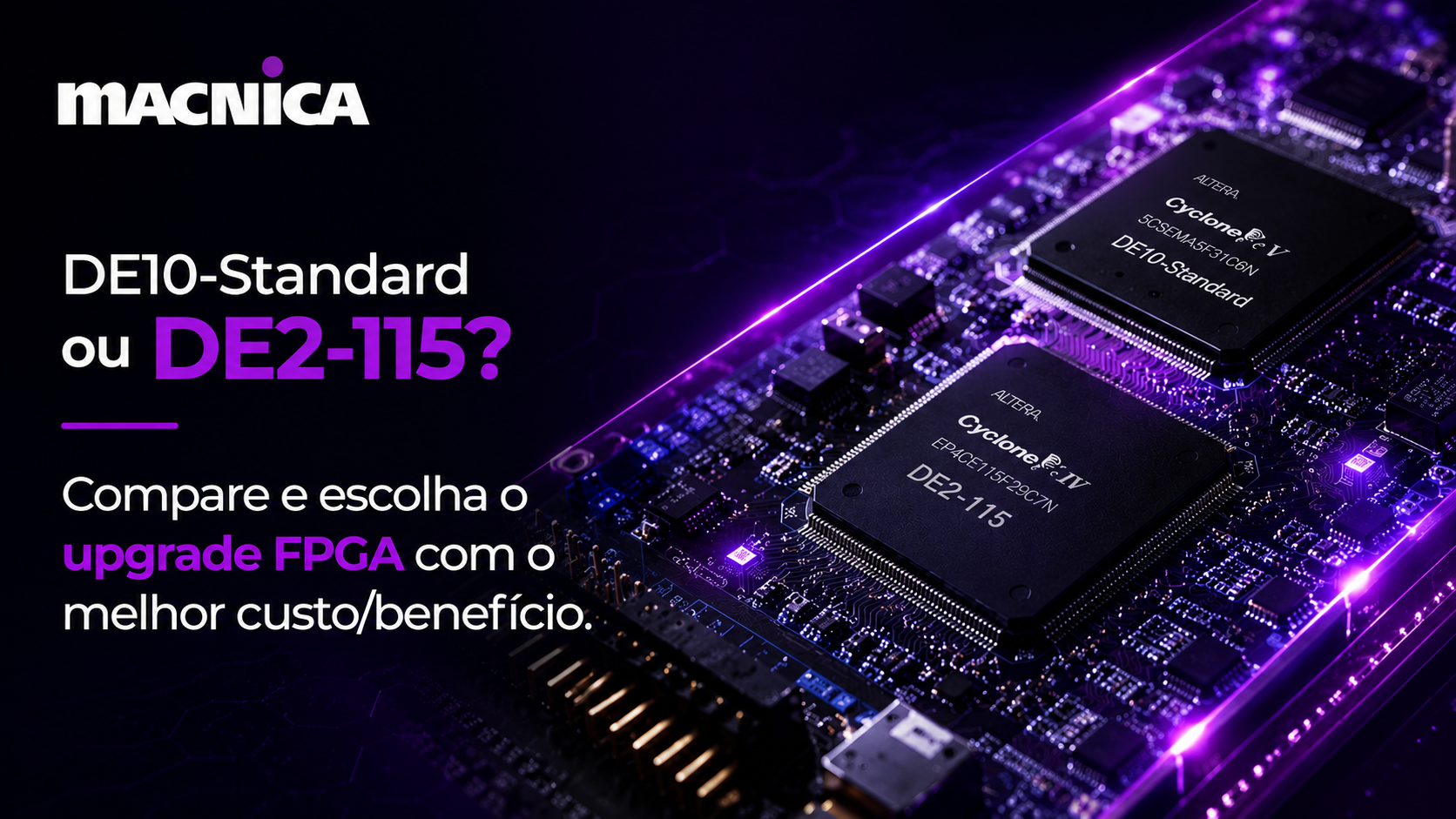Leia mais sobre o artigo Mudança de poder nos kits Terasic: DE2-115 sai, DE10-Standard assume o comando