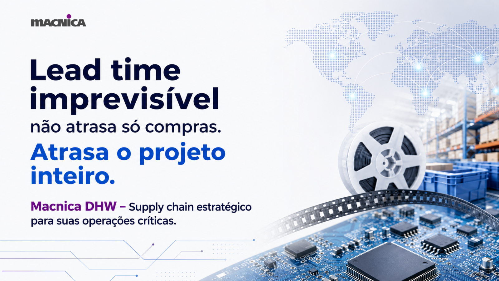 Leia mais sobre o artigo Compra de componentes eletrônicos: como reduzir atrasos industriais