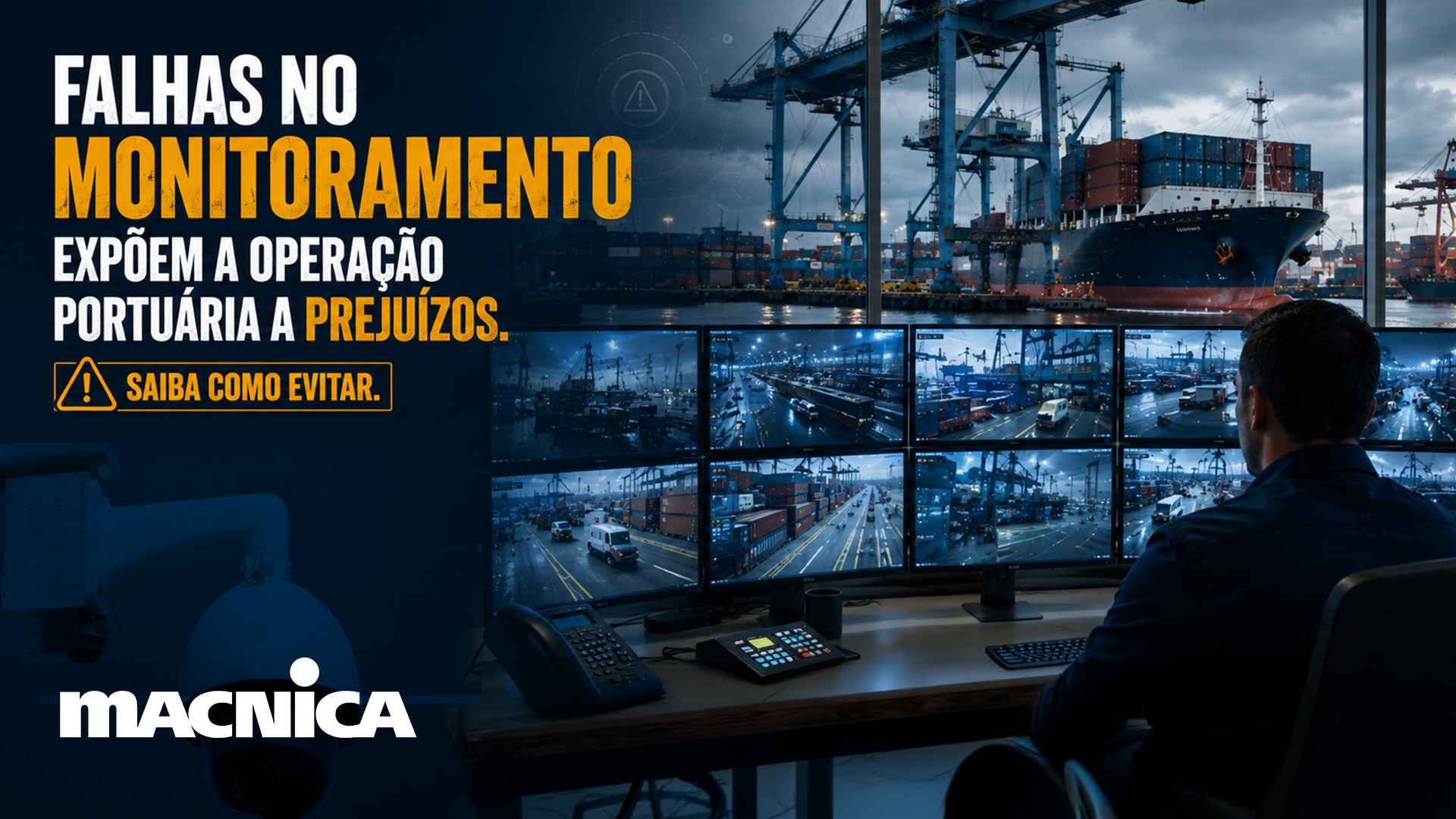Segurança portuária no Brasil: principais riscos, desafios e tecnologias